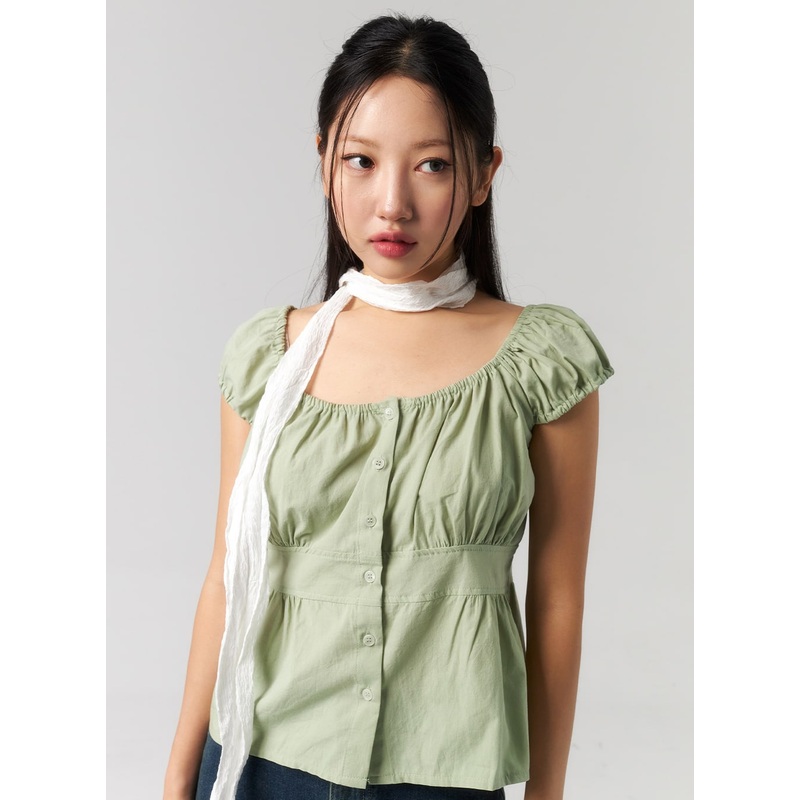 Thin Scarf CU327|White|Dark brown|Black|One Size