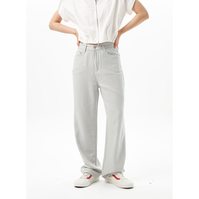 Wide Color Pants OU314|Light beige|Beige|Green|Gray|S|M|L