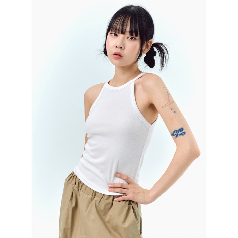 Basic Halter Neck Sleeveless Top IG311