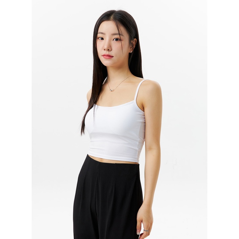 Cami with Built in Bra OG314|White|Beige|Gray|Black|S/M