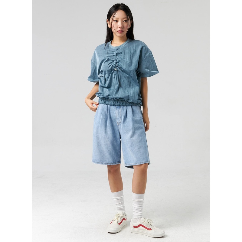 Denim Bermuda Shorts CL326|Light blue|Black|S|M|L|1XL|2XL|3XL