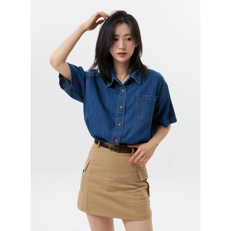 Denim Short Sleeve Shirt OG315