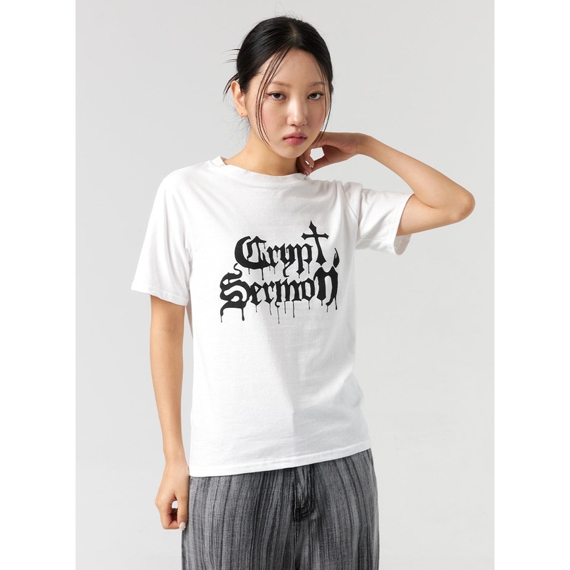 Graphic Tee CL325|White|Dark gray|Black|S/M