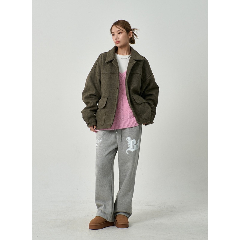 Graphic Track Pants CD14|White|Gray|Black|S/M