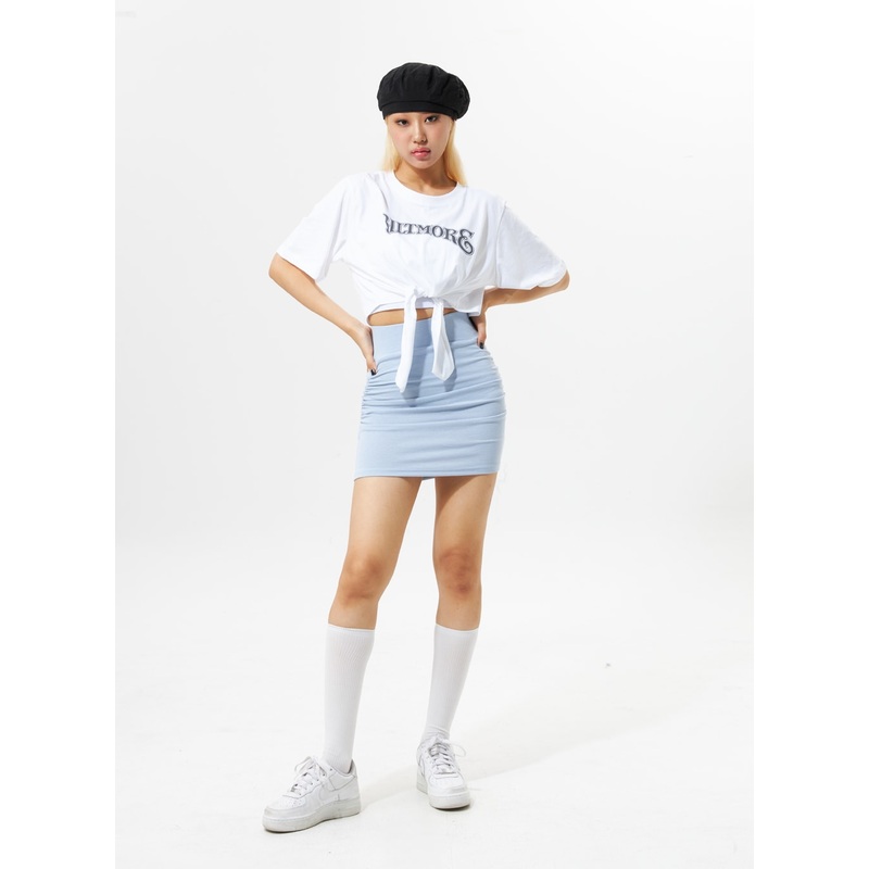 High Waist Mini Skirt IL331|Pink|Brown|Light blue|Black|S/M