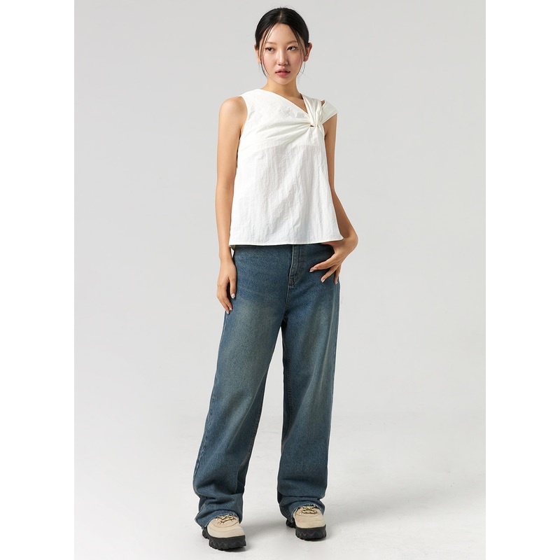 High Waist Wide Jeans CL326|Blue|S|M|L