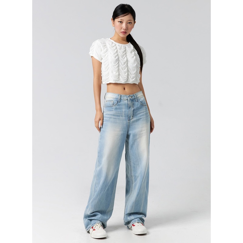 Light Wash Baggy Jeans CG302|Light blue|S|M|L