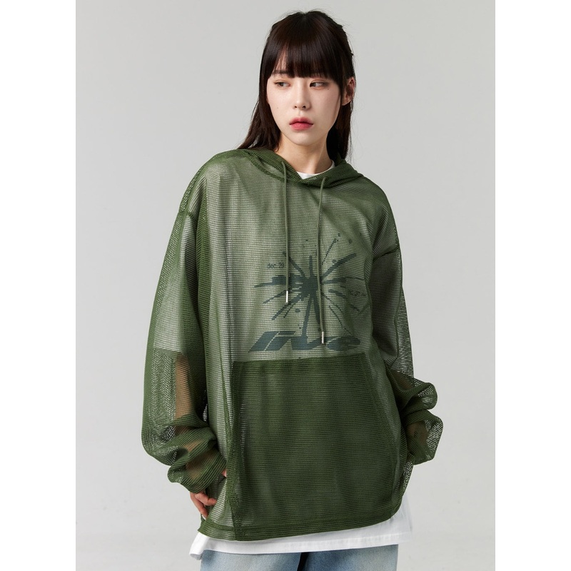 Mesh Hoodie Unisex CL321|Mint|Dark green|Dark blue|M/L