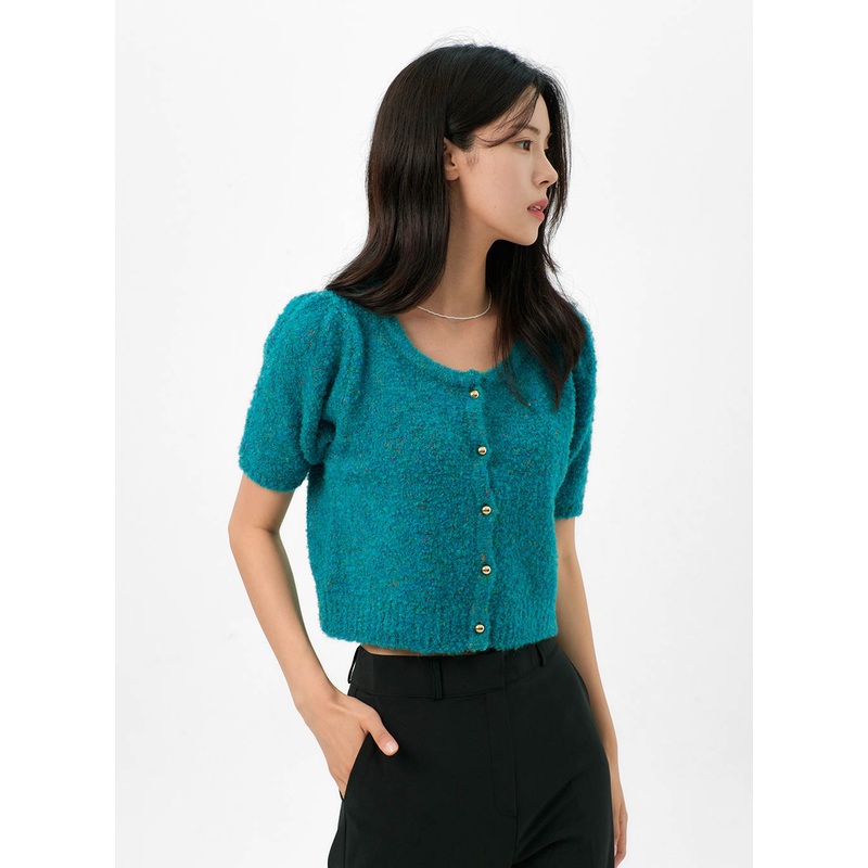 Puff Short-Sleeve Cardigan OG323