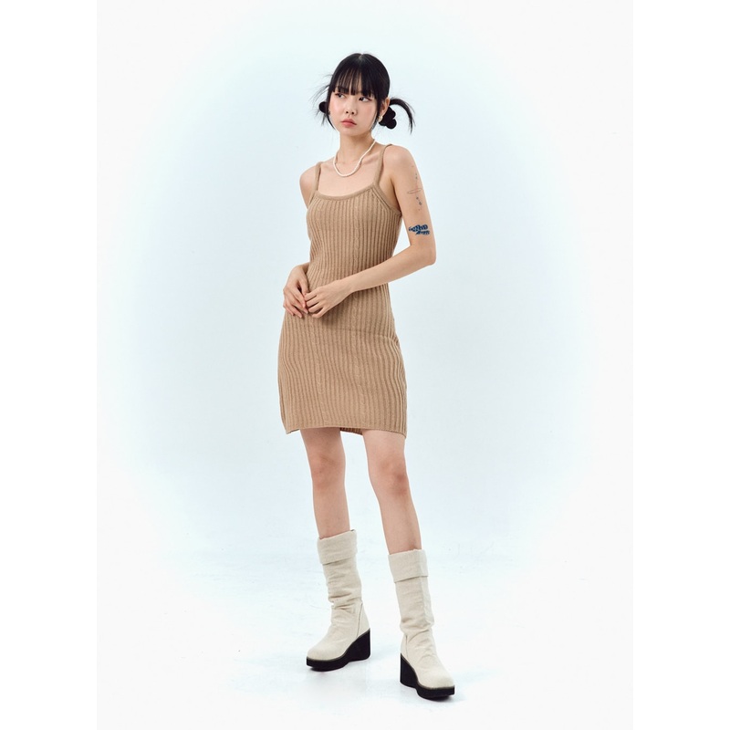 Ribbed Sleeveless Mini Dress IG311
