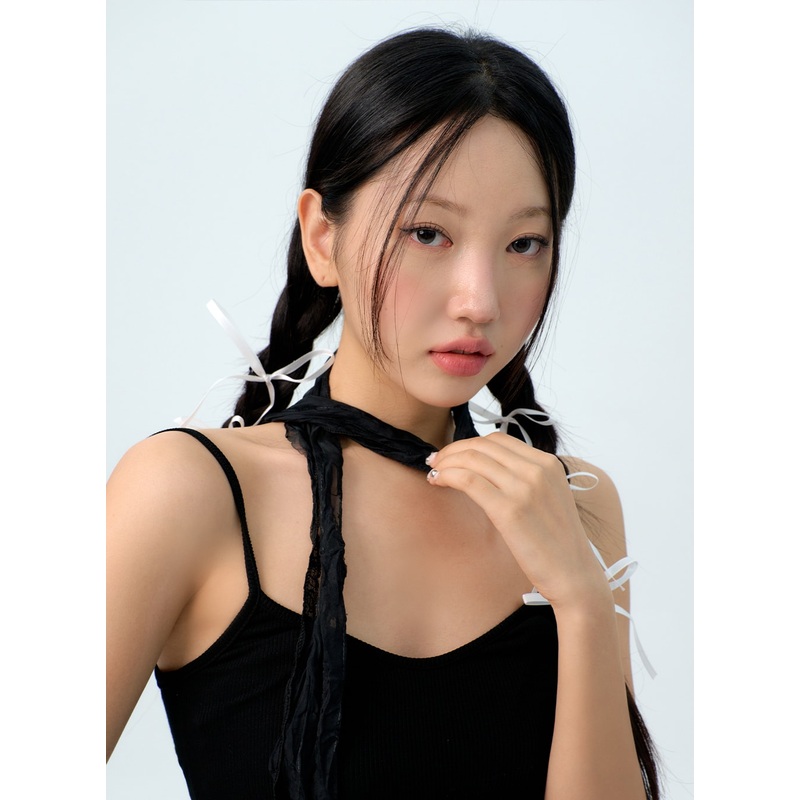 Skinny Scarf IG313|White|Black|One Size