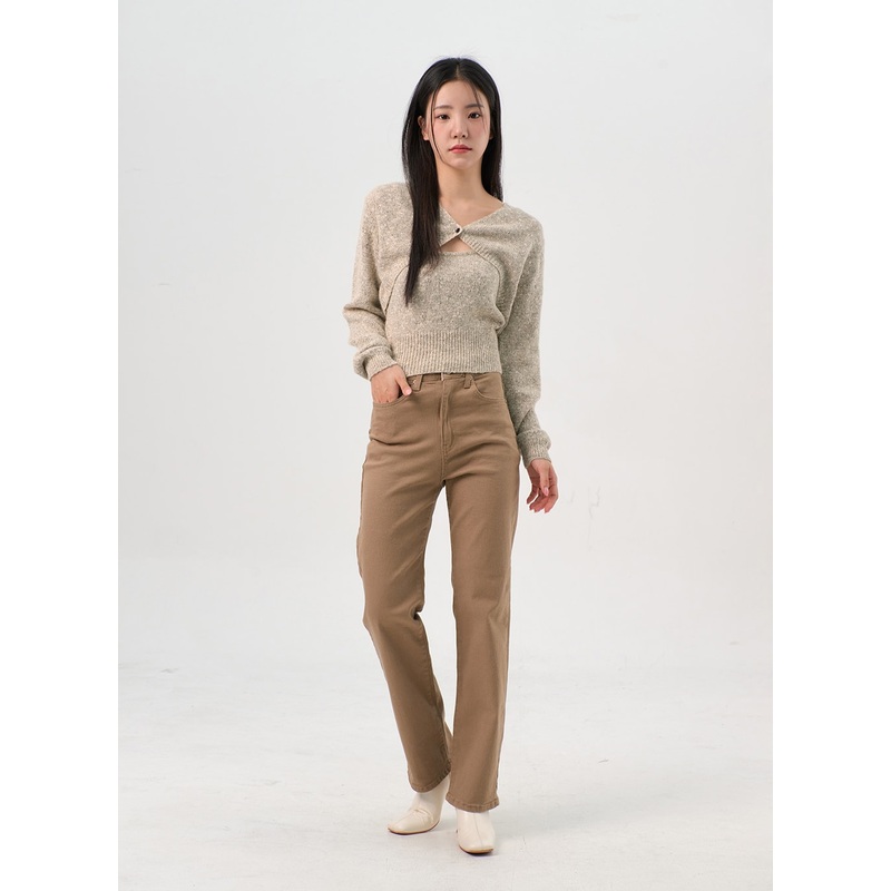 Straight Fit Spandex Pants OS302