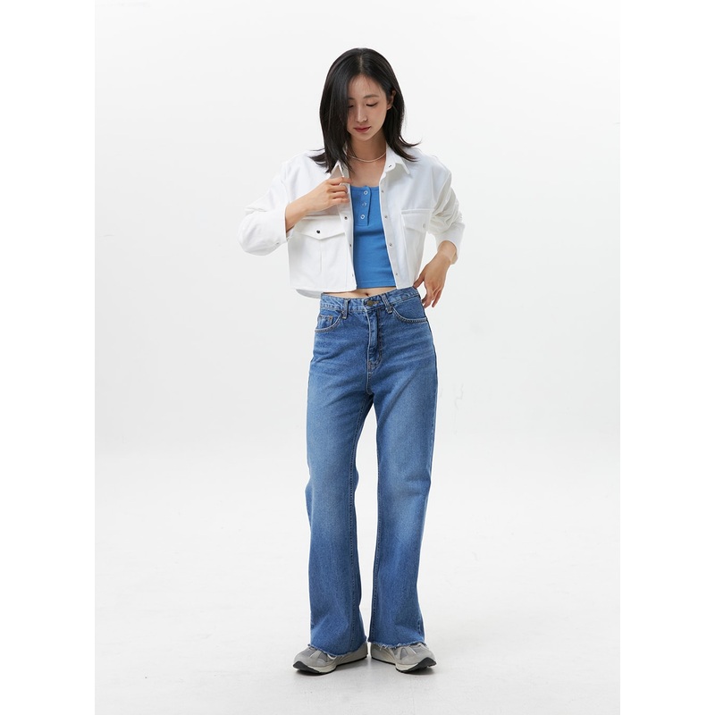 Straight-Leg Jeans OG318|Dark blue|S|M|L
