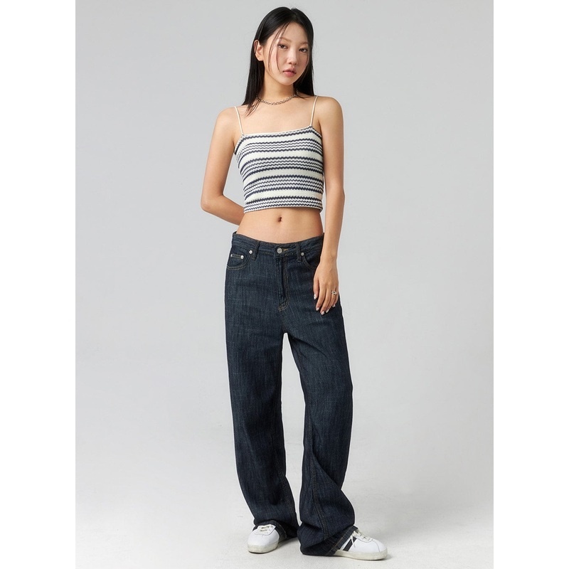 Wide Leg Dark Wash Jeans CL320