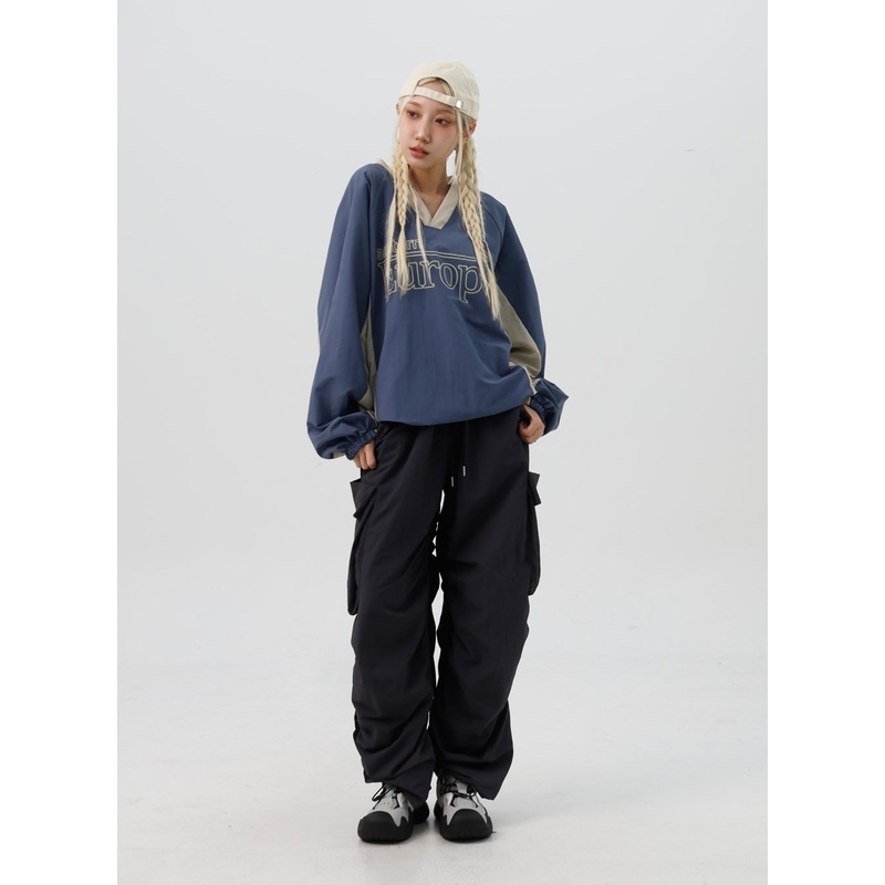 Baggy Cargo Pants IS311|Beige|Light purple|Grey|Dark grey|S/M