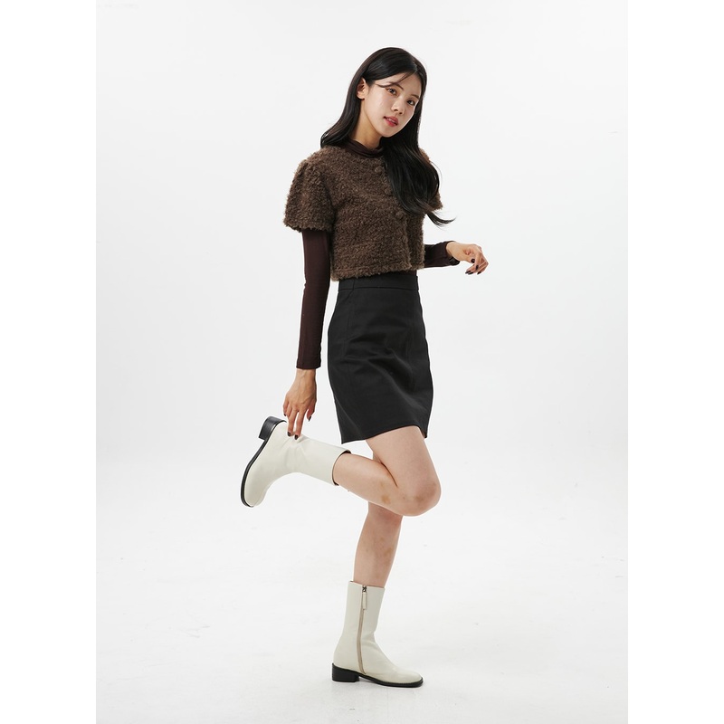 Chic Mini Skirt OO310|Black|Dark green|Dark red|Light blue|Dark beige|Orange|Light beige|Beige|Pink|Brown|Green|S|M