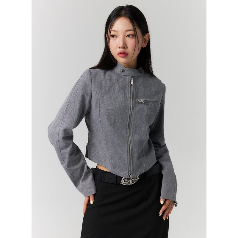 Collarless Slim Fit Jacket CS308
