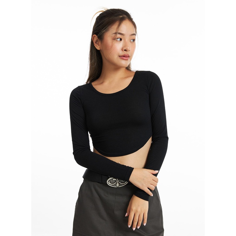 Metro Modern Bare-Midriff Top CO318