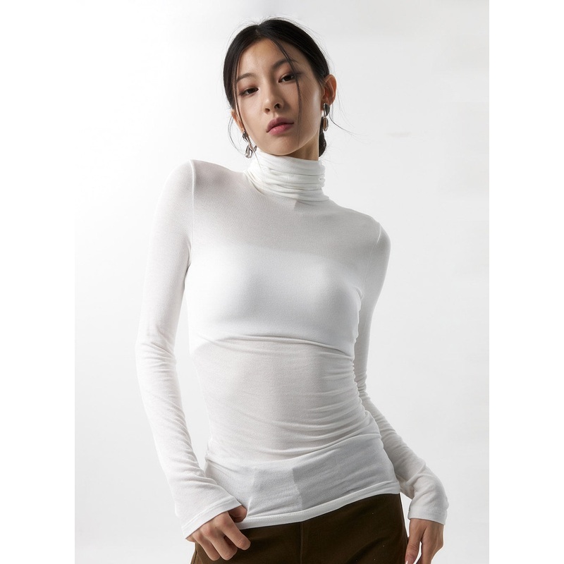 Slim Fit Turtle Neck Top IS320