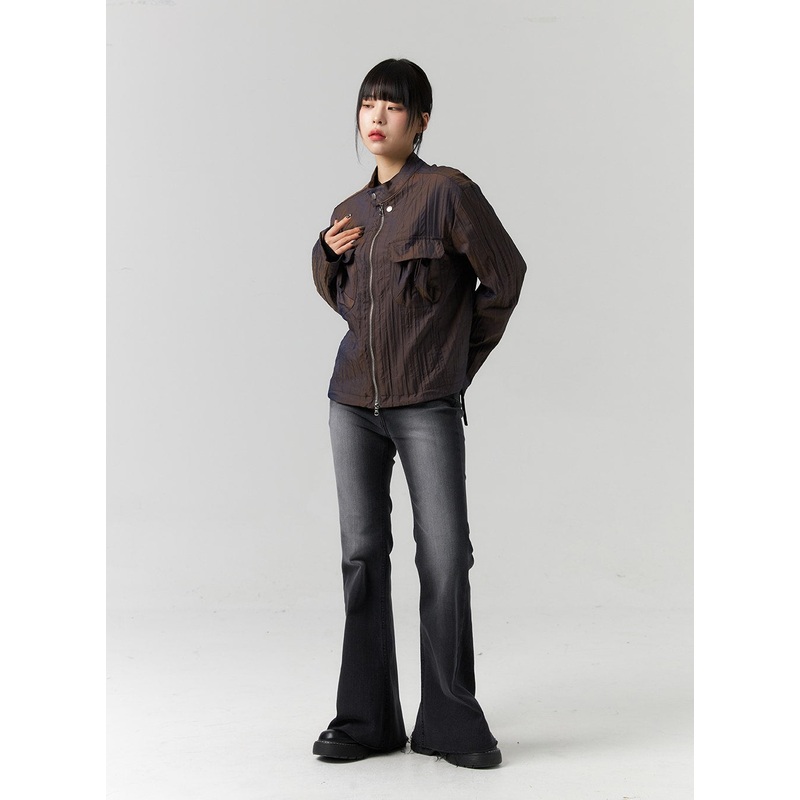 Wash Bootcut Jeans CS318|Black|S|M|L