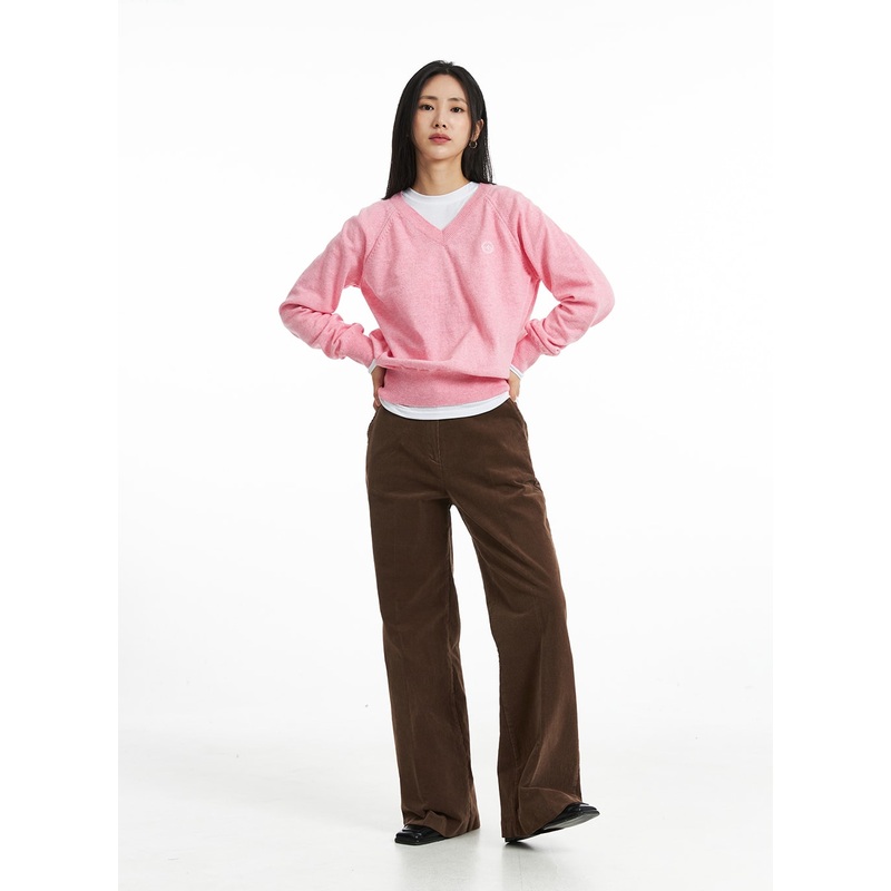 Bootcut Fit Corduroy Pants OO323