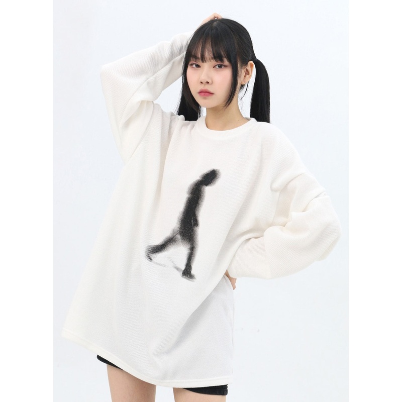 Graphic Print Oversize T-Shirt IN310