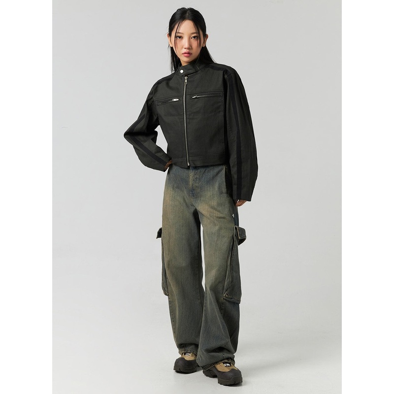 Large-Pocket Cargo Jeans CO323