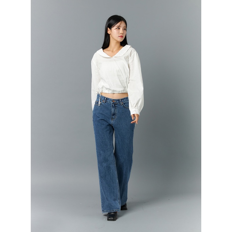 Straight Leg Jeans ON324|Blue|S|M|L