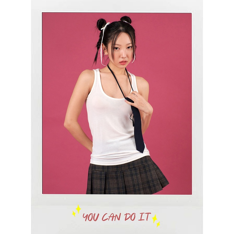 Basic Tank Top IJ402|White|Black|Gray|S/M
