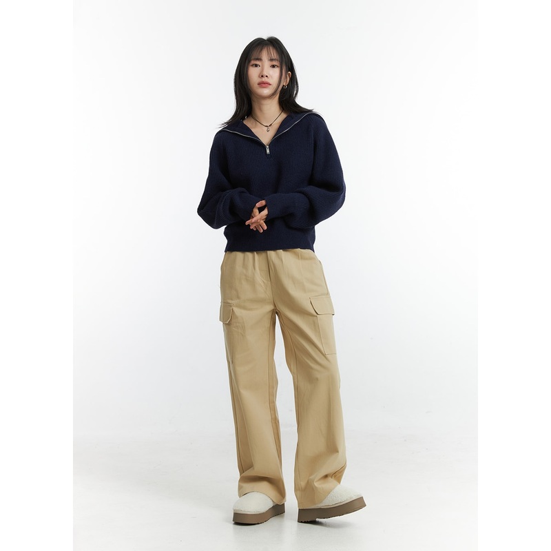 Cargo Straight Leg Pants OD311