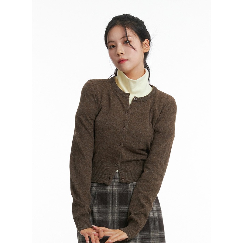 Cashmere Cropped Cardigan OD307