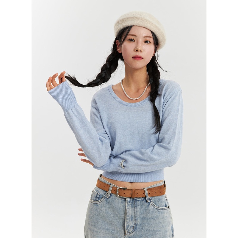 Cozy Cropped Knit Sweater OD320