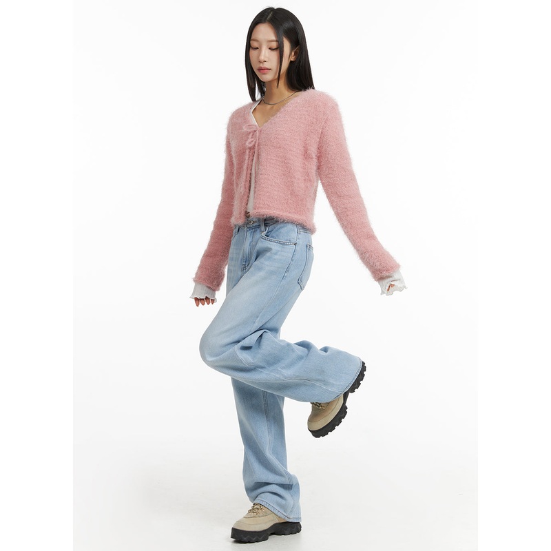 Denim Straight Leg Jeans CJ408