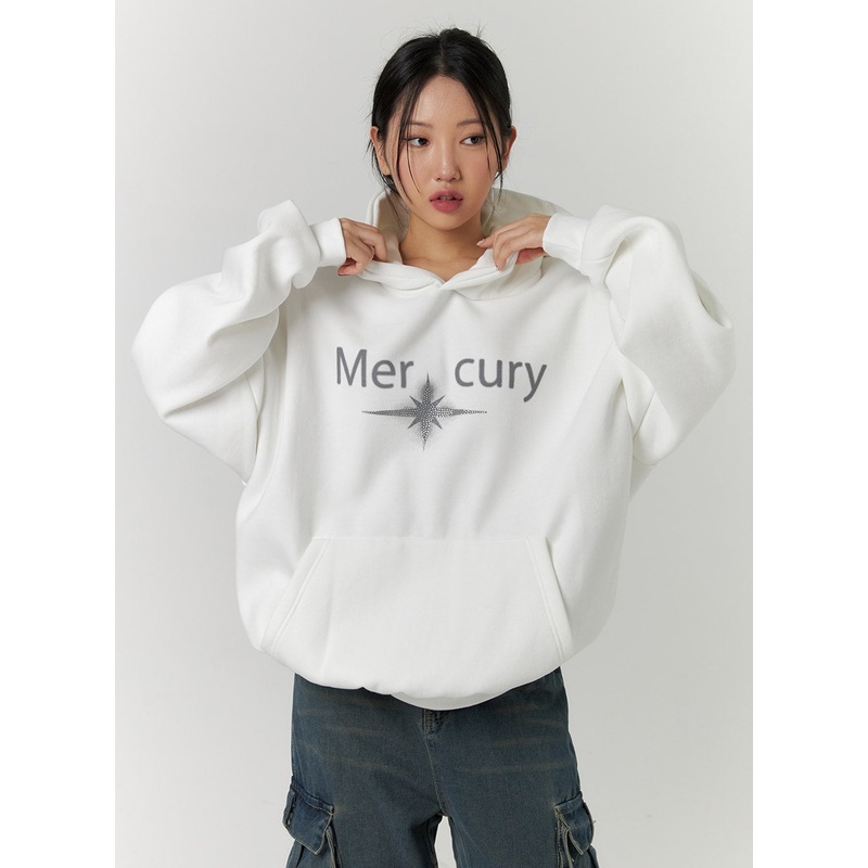 Graphic Lettering Hooded Sweatshirt CD312