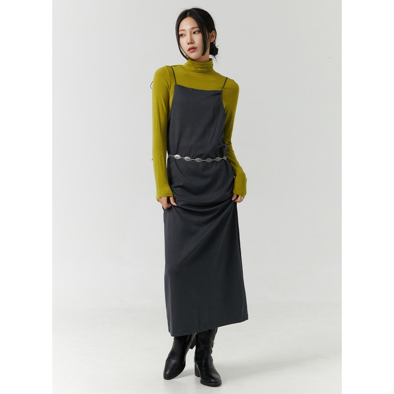 Open Back Strap Sleeveless Maxi Dress CN328