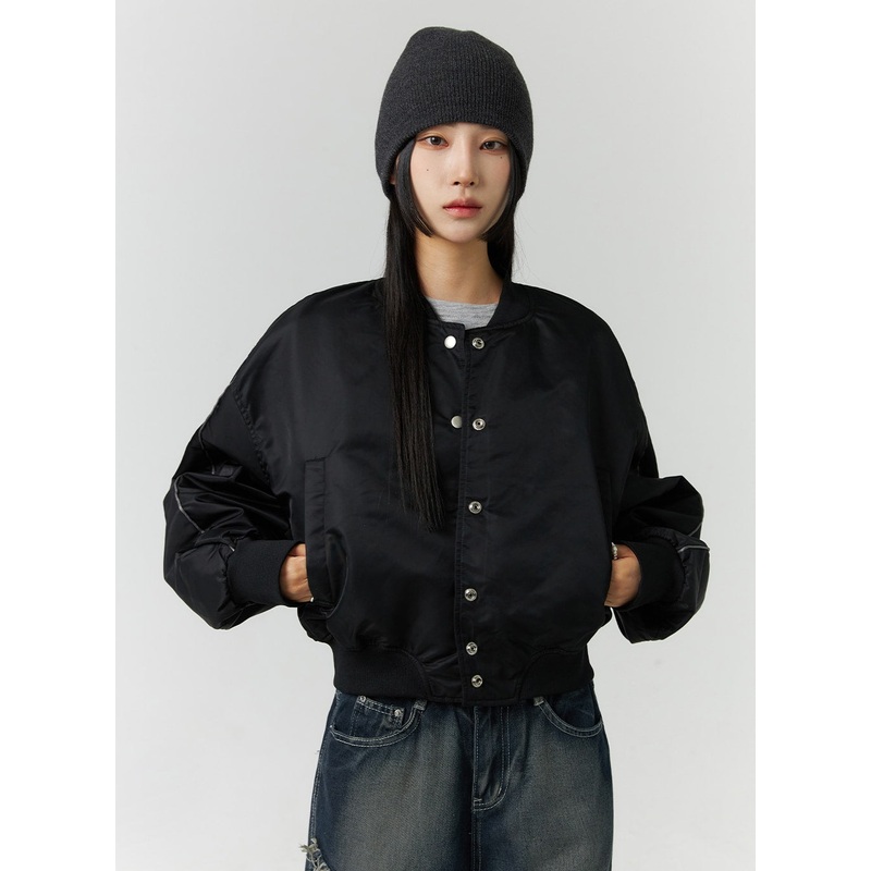 Round Neck Bomber Jacket CD301