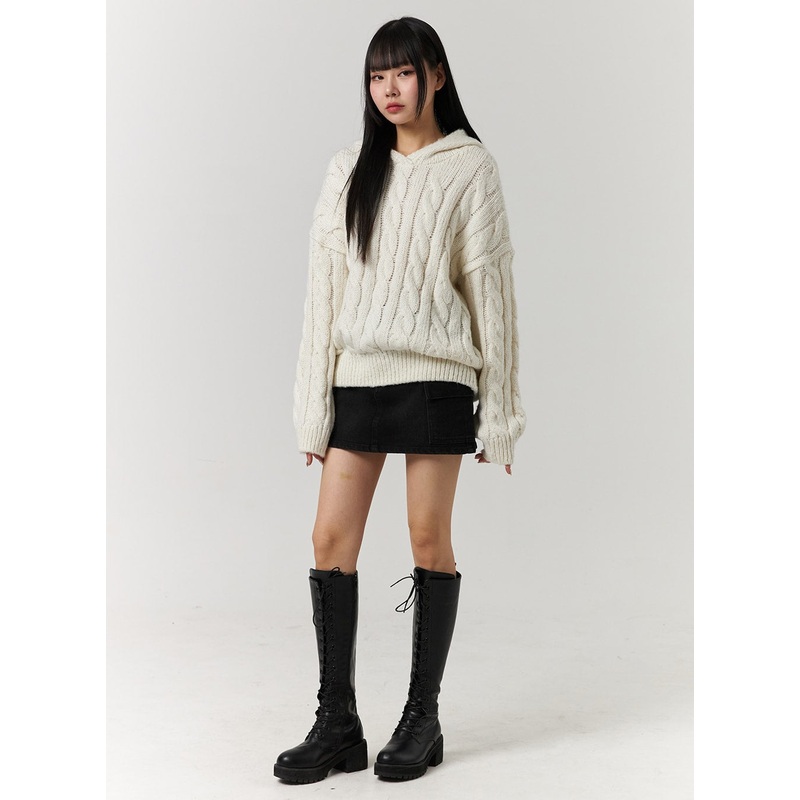 Solid Cargo Mini Skirt CJ405|Black|XS|S|M|L