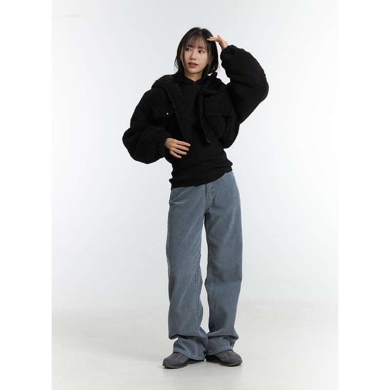 Wide Leg Corduroy Pants OD311|Gray|Light beige|Pink|S|M|L