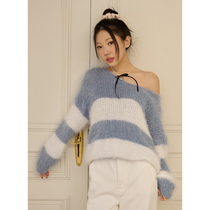 Wool-Blend Stripe Sweater OD326