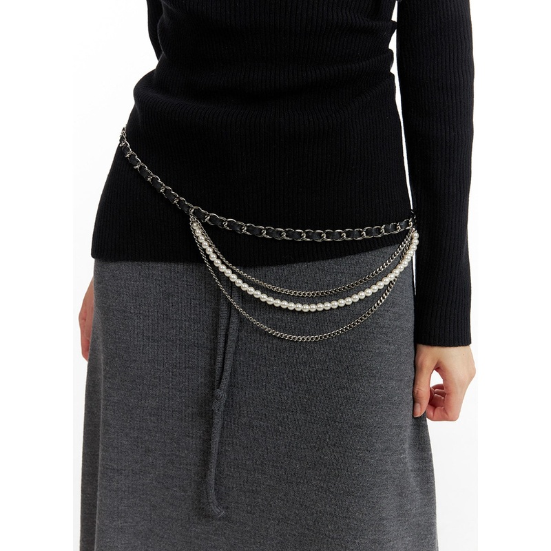 Chain Waist Layered Belt IF402