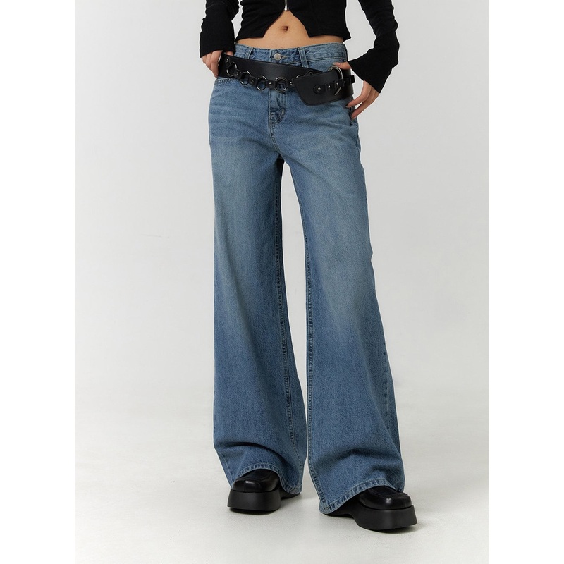 Flare Denim Jeans CF405|Blue|Light blue|S|M|L
