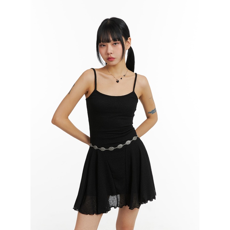 Sheer Sleeveless Mini Dress CJ410