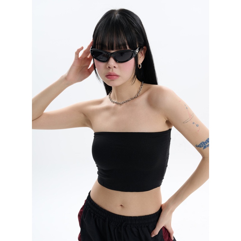 Basic Tube Top IF413|Black|White|Light blue|S/M