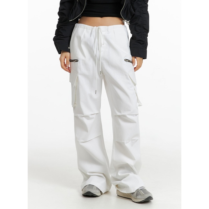 Cargo Pocket String Pants CF414