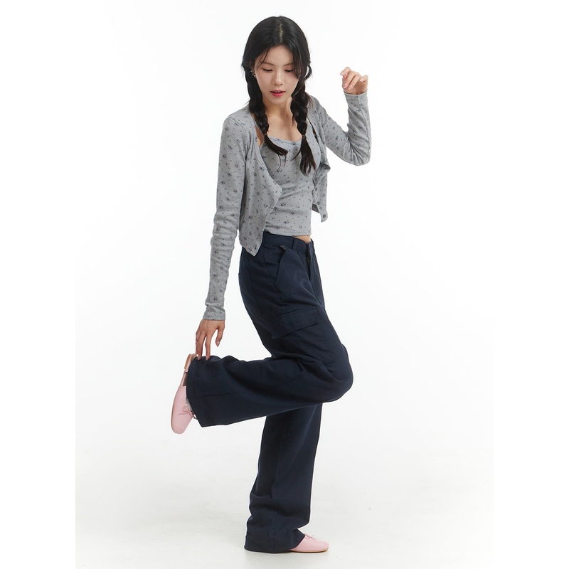 Cargo Straight Leg Pants OM404
