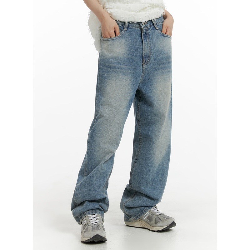 Denim Straight Leg Jeans CM405