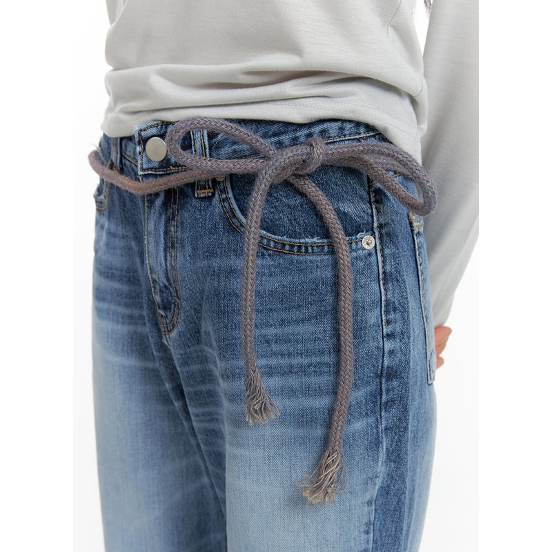 Two-Way Rope Waist Belt IF421|Gray|Green|One Size