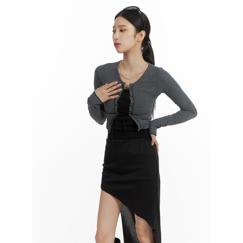 X Strap Slim Fit Crop Top CM405