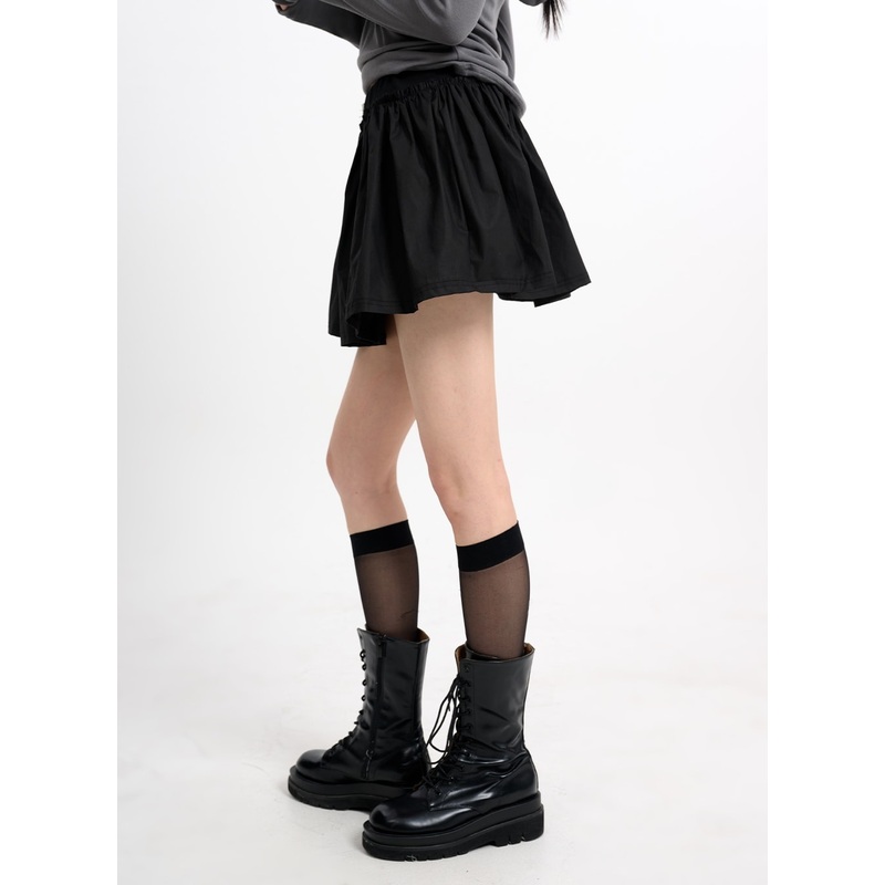 Basic Ruffle Hem Mini Skirt CM415