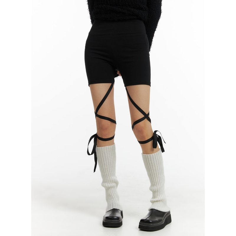 Bowknot Detail Biker Shorts CM406